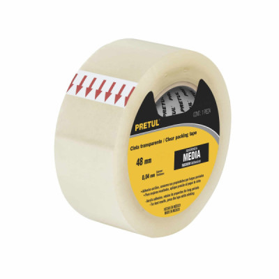 Cinta Ancha Transparente Uso Hogar De 40 Metros Y 48 Mm Pretul (CTR-40P)