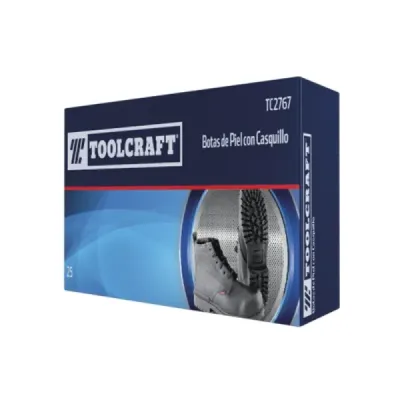 Botas De Piel Casquillo Metálico Talla 38 Toolcraft Negras