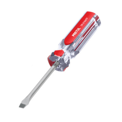 Destornillador De Pala 1/4" X 8", Mango De Pvc Pretul (DR-1/4X8TP)