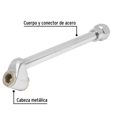 Inflador De Llantas Metálico, Rosca 1/4 Npt Con Cabeza Doble Pretul (VAL-INF-1/4P) Inflador De Llantas Metálico, Rosca 1/4 Npt Con Cabeza Doble Pretul (VAL-INF-1/4P)