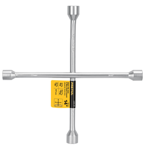 Cruceta Galvanizada, Copas De 17 Mm, 3/4", 13/16" Y 7/8" Pretul (LLCR-14P)