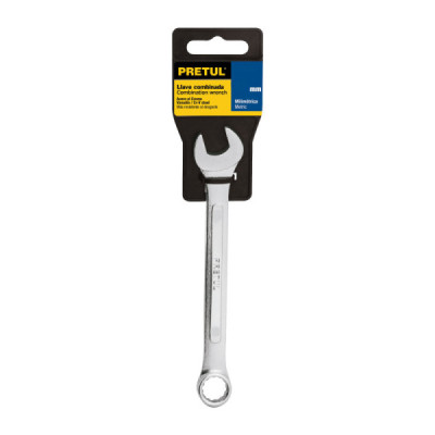 Llave Mixta De 9 Mm En Acero Cromo Vanadio, Largo 130 Mm Pretul (LL-1209MP)