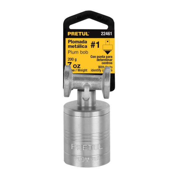 Plomada Metálica No.1, 7 Oz (200 G) Con Punta Para Centros Pretul (PLOM-1Z)