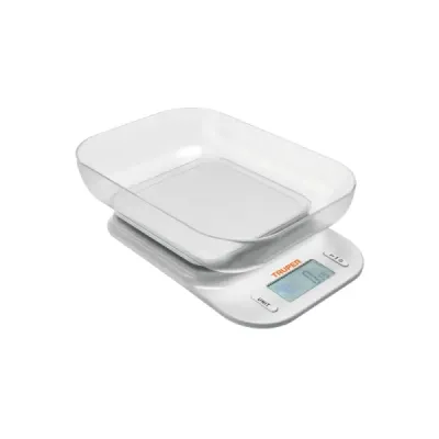 Báscula Electrónica Gramera 5kg Truper Tazón 14cm Plato Abs