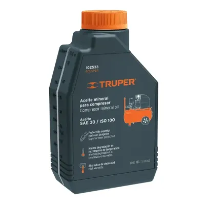 Aceite Mineral Sae30 Iso100 1 Litro Truper Compresor De Aire