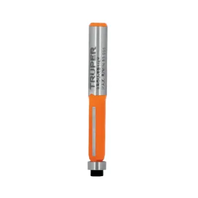 Fresa Corte Recto Enrasado 6x17mm Truper Balinera 1/4'