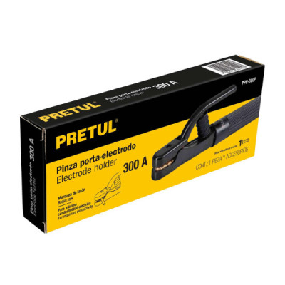 Pinza Porta Electrodo De 300 A Con Mordazas De Latón Pretul (PPE-300P)