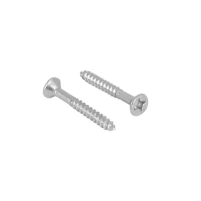 100 Tornillos Para Madera 3/4' No.8 Toolcraft Cabeza Cónica
