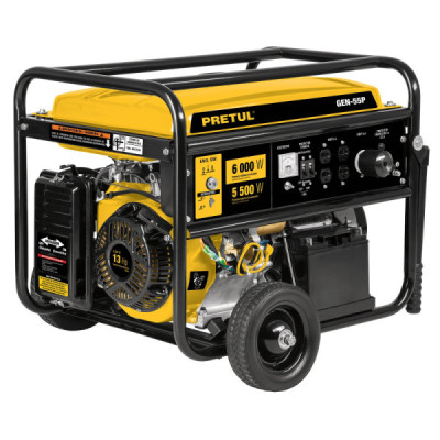 Generador Eléctrico A Gasolina Portátil 13 Hp, 120 V - 240 V Pretul (GEN-55P)