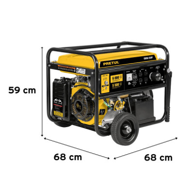 Generador Eléctrico A Gasolina Portátil 13 Hp, 120 V - 240 V Pretul (GEN-55P)