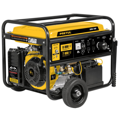 Generador Eléctrico A Gasolina Portátil 16 Hp, 120 V - 240 V Pretul (GEN-70P)