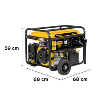Generador Eléctrico A Gasolina Portátil 16 Hp, 120 V - 240 V Pretul (GEN-70P)