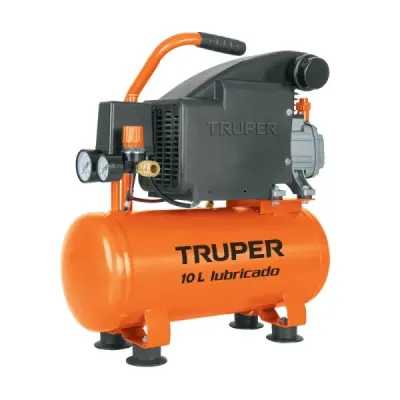 Compresor De Aire Lubricado 2hp 10l Truper Cobre 116psi 6a