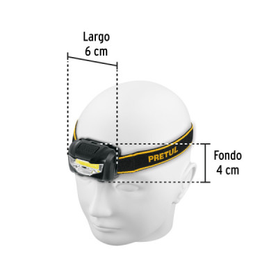 Linterna Minero 100 Lm 14 M De Pilas Ipx2 Pretul 3 Funciones (LI-CA-3AAAP)