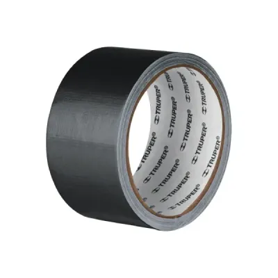 Cinta Americana Ducto Negra 10mx48mm Truper 200kgf/cm