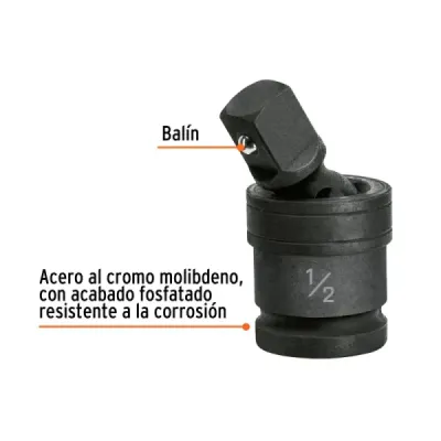 Borracho Copa Dado Impacto 2.1/4' Truper Largo 2.1/4'