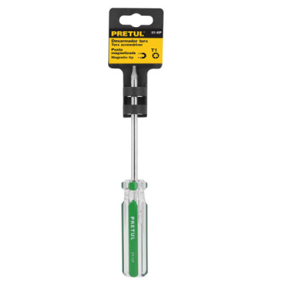 Destornillador Torx Magnético, Mango De Pvc T-10 Pretul (DT-10P)