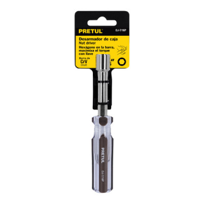 Destornillador Tipo Copa, Mango De Pvc 7/16" Pretul (DJ-7/16P)