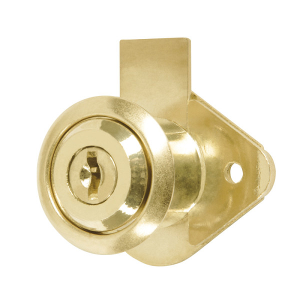 Cerradura O Chapa Para Mueble, Tipo Vertical, Color Latón Hermex (CM-21L-P)