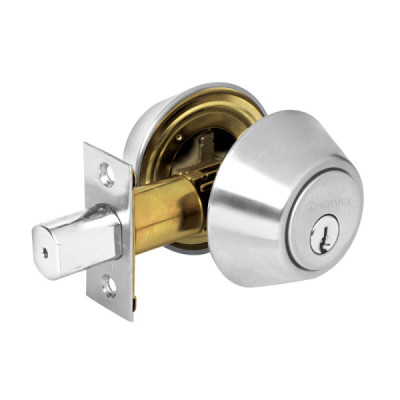 Cerrojo O Chapa De Seguridad Para Entrada, Cromo Mate Hermex (CERO-32P)