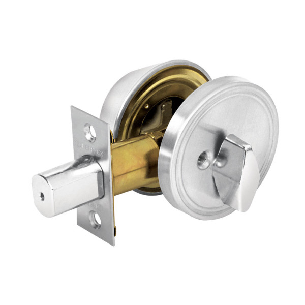 Cerrojo O Chapa De Seguridad Para Entrada, Cromo Mate Hermex (CERO-31P)