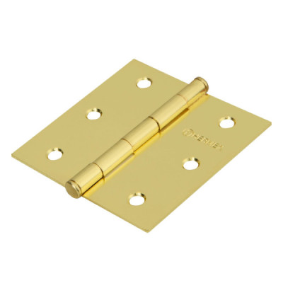 Caja De 20 Bisagras Cuadradas De 7.6 Cm, Acero Latonado Hermex (BC-301PP)