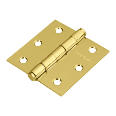 Caja De 10 Bisagras Cuadradas De 6.4 Cm, Acero Latonado Hermex (BC-251P)