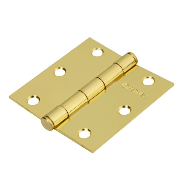 Caja De 20 Bisagras Cuadradas De 7.6 Cm, Acero Latonado Hermex (BC-301P)