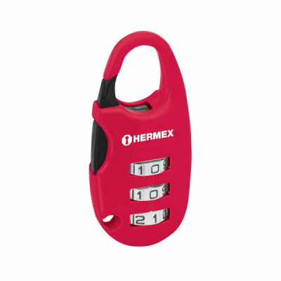 Candado De 25 Mm Para Maleta Y Locker, No Requiere Llave Hermex (CMA-3C)