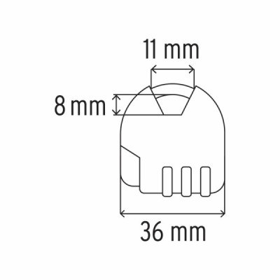Candado De 36 Mm Para Maleta Y Locker, No Requiere Llave Hermex (CMA-4C)