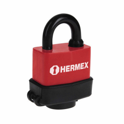 Candado De 40 Mm De Acero Con Cuerpo Laminado Y Forro En Pvc Hermex (CMR-40)