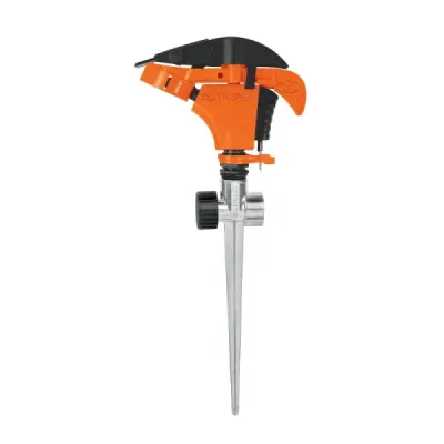 Aspersor Plástico 2 Vías Estaca 20cm Truper Limitador Riego