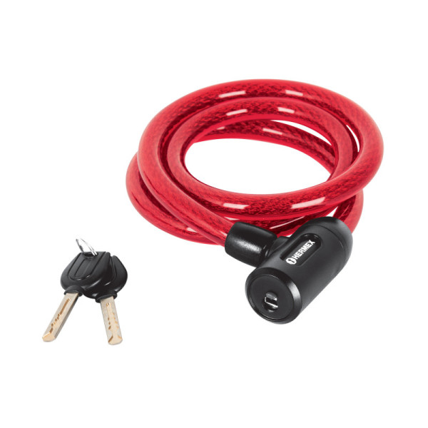 Guaya De Seguridad De 1.20 M X 15 Mm Uso Rudo, Con 2 Llaves Hermex (CB-15)