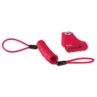 Candado Para Moto De 5.5 Mm, Uso En Discos Con Funda Y Cable Hermex (CB-55)