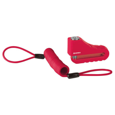 Candado Para Moto De 10 Mm, Uso En Discos Con Funda Y Cable Hermex (CB-100)