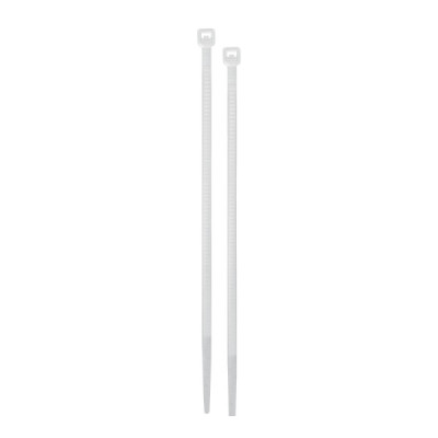 50 Amarres Plásticos De 30 Cm, Tensión 50 Lb, Color Blanco Volteck (CIN-5030)