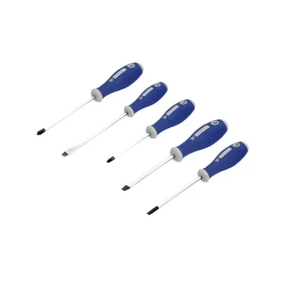 Juego De 5 Destornilladores Toolcraft Mango Bimaterial