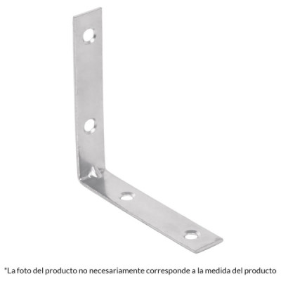 24 Escuadras Esquineras De Refuerzo En Acero 2.3/8" X 5/8" Fiero (EESQ-)