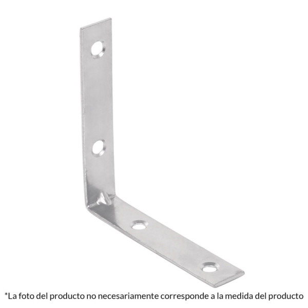 24 Escuadras Esquineras De Refuerzo En Acero 3.1/2" X 3/4" Fiero (EESQ-3-1/2)