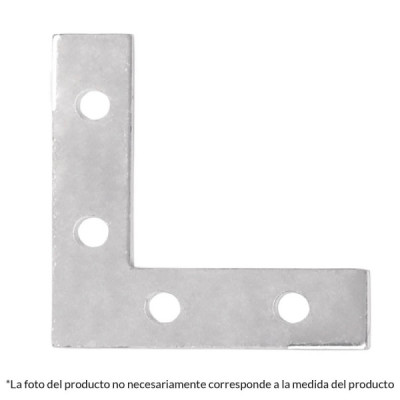 24 Ángulos Planos De Refuerzo De Acero De 3.1/2" X 5/8" Fiero (ECAN-3-1/2)