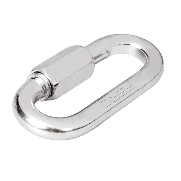 Mosquetón De 64 Mm Con Tuerca De Seguridad, Carga 400 Kg Fiero (BSE-1/4)