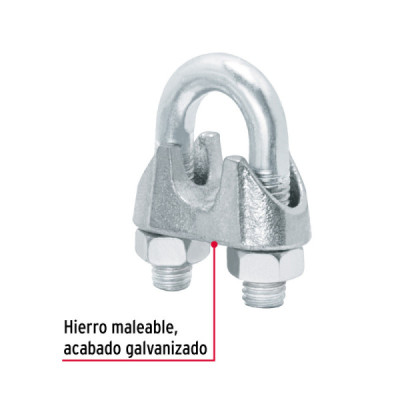 Amarre De Acero Al Carbono Para Guayas, Espesor De 13 Mm Fiero (NUDO-1/2)