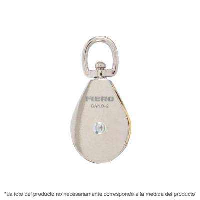 Polea De 25 Mm, Capacidad 50 Kg Para Guaya, Cable O Cuerda Fiero (GANO-1)