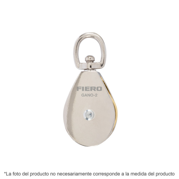 Polea De 25 Mm, Capacidad 50 Kg Para Guaya, Cable O Cuerda Fiero (GANO-1)