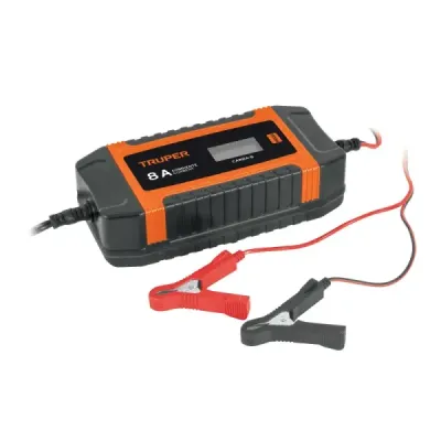 Cargador Mantenedor Baterías 12-24v 8a Portátil Abs Truper