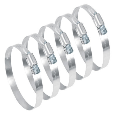 5 Abrazaderas En Acero Inoxidable Desde 78 Mm A 101 Mm Fiero (AB-56)