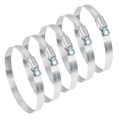 5 Abrazaderas En Acero Inoxidable Desde 84 Mm A 108 Mm Fiero (AB-60)