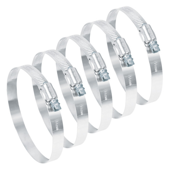 5 Abrazaderas En Acero Inoxidable Desde 91 Mm A 114 Mm Fiero (AB-64)