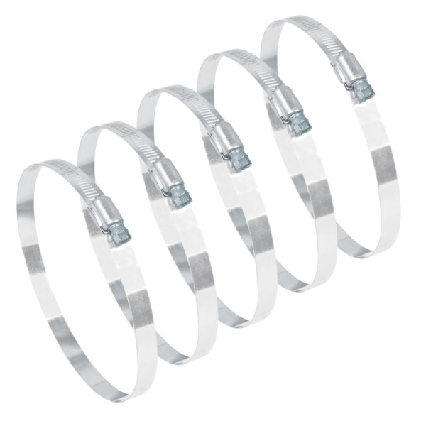 5 Abrazaderas En Acero Inoxidable Desde 141 Mm A 165 Mm Fiero (AB-96)