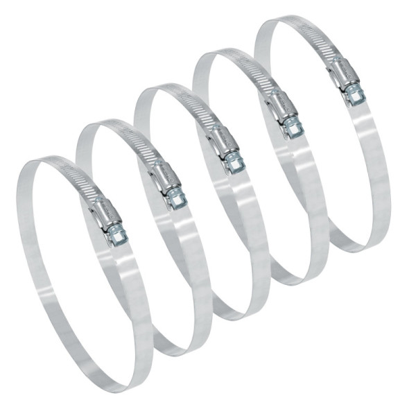 5 Abrazaderas En Acero Inoxidable Desde 156 Mm A 178 Mm Fiero (AB-104)